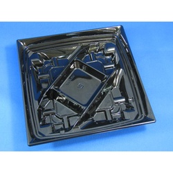 【廃番商品】リスパック 惣菜容器 クリーンカップ フレア19-35B 5S 黒 本体