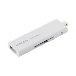 外付けＳＳＤ　１ＴＢ　ＵＳＢ３．２　ホワイト