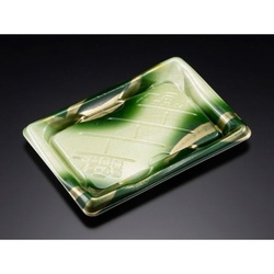 リスパック 寿司容器 美鮮盛 2-4B ぜんじ緑 本体