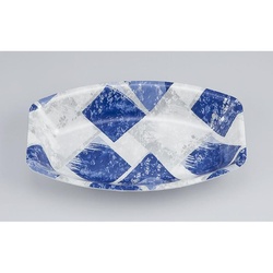 鮮魚トレー V-舟唄20-12 氷角紺 シーピー化成