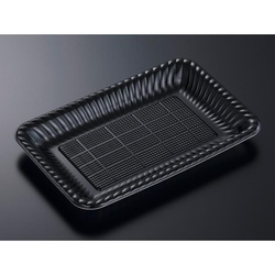 中央化学 オードブル容器 PDプレートK30-20 黒 内 本体