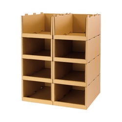 スチールラックトレー４５０　８個セット　クラフト