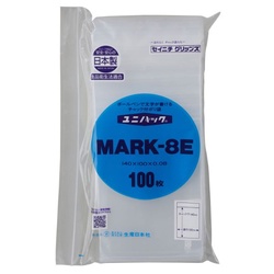 チャック付き袋 ユニパック チャック付ポリエチレン袋MARK-8E(N) 生産日本社