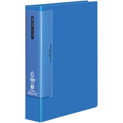 クリヤーブックＷＣ　固定式Ａ４　１００枚青５冊