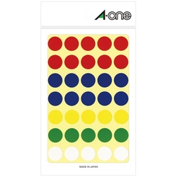 カラーラベル　丸型　１５ｍｍ径　アソートタイプ