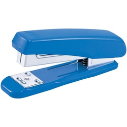 中型ホッチキス　３号針用　ハンディタイプ青　１０個