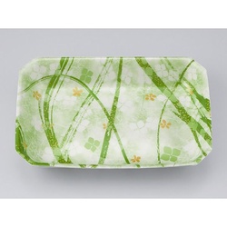 発泡トレー V-惣菜37深 よつば緑 シーピー化成