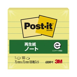 ポストイット　罫線入　７５×７５　１００枚