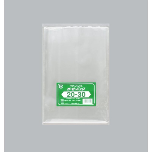 テープ無 OPP袋 オーピーパックC No.20-30 100枚入 福助工業