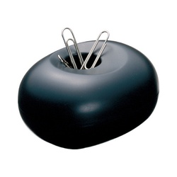 クリップケース　ゼムクリップ５０ｇ付き　ブラック