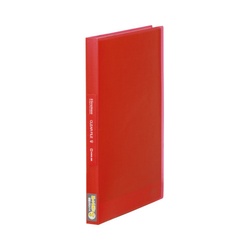 シンプリーズクリアーＦ（透明）４０Ｐ　赤　８冊入