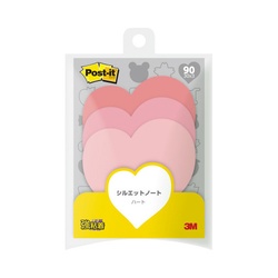 ポストイット　シルエットノート　強粘着　ハート