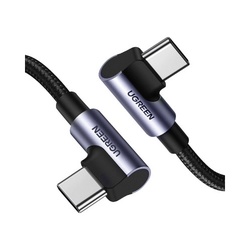 ＵＳＢ−Ｃ　両端Ｌ字　急速充電ケーブル　２ｍ