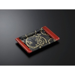 中央化学 刺身容器 CF宴角 27-18 花泉R-BK 本体