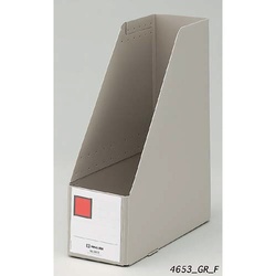 ＧボックスＰＰ　Ａ４縦　収納幅１００ｍｍ　グレー