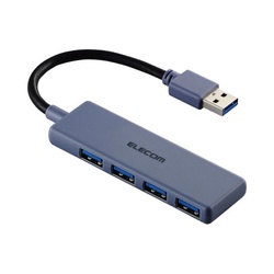 ＵＳＢハブ（ＵＳＢ−Ａ×４）バスパワー　ネイビー