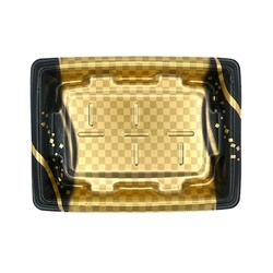 惣菜容器 MTD20-15平ヨコ 本体 波格子金 エフピコ