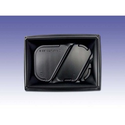 惣菜容器 D’sカフェP23-16S-B ブラック デンカポリマー