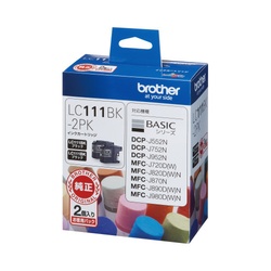 純正インク　ＬＣ１１１ＢＫ−２ＰＫ　ブラック２個