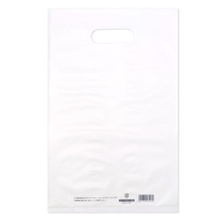 ポリ手提げ 50-1874 カラーポリ ホワイト 220×350 B5用 50P ササガワ