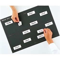 タックタイトルはがせるタイプ無地　３０×８０ｍｍ