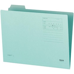 １／４カットフォルダー　第１見出し　Ａ４　青１０枚