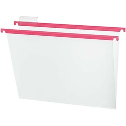 ハンギングフォルダーＰＰカラー　Ａ４　桃　１０冊