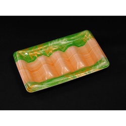 リスパック 寿司容器 誠 165B 仕切 ささたけ緑 本体
