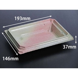 リスパック どんぶり容器 バイオデリカ 枠重 40-1B 本体 K-しきおり桃