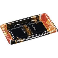 惣菜容器 MTD20-12平ヨコ 本体 流華赤 エフピコ