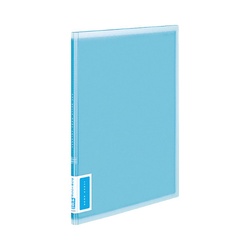 クリヤーブックコロレー固定式Ａ４ポケット青Ｘ３