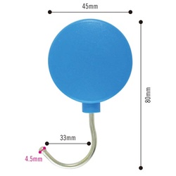 プラマグネットフック　中　青　５個入