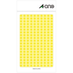 カラーラベル　丸型　５ｍｍ径　黄