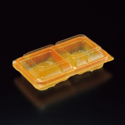 スミ 和菓子容器 ユニコン NL4-2S しぶき(茶)