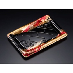 リスパック 寿司容器 美鮮盛 2-4B れいめい赤 本体