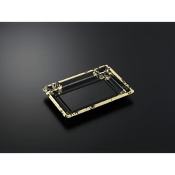 中央化学 刺身容器 DX 角皿 特大 花盛MT-BK 本体