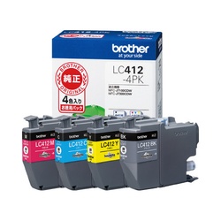 純正インク　ＬＣ４１２ー４ＰＫ　４色パック