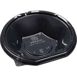 どんぶり容器 MSD半月丼 18-17(40) 黒 エフピコ