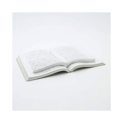 本に寄り添う文鎮・鉄製・グレー