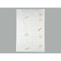 グラシンペーパー(レシピ柄)ベージュ 大阪ポリエチレン販売