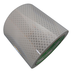 【廃番商品】日東エルマテ 高輝度プリズム反射テープ 90mm×5ｍ ホワイト HTP90W