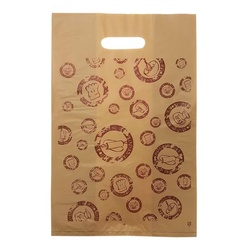 ポリ手提げ サンFバッグ D柄 中 中川製袋化工