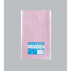 テープ無 OPP袋 オーピーパックC チェックピンク No.15-25 50枚入 福助工業