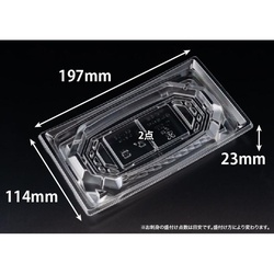リスパック 刺身容器 バイオ 枠越20-12B クリア J10 本体
