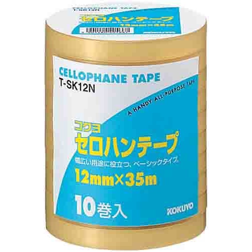 セロハンテープ工業用　１２ｍｍ×３５ｍ　１０巻入