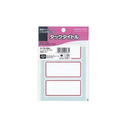 タックタイトル赤枠　３５×７５ｍｍ　５１片入