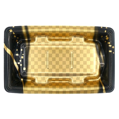 惣菜容器 MTD20-12平ヨコ 本体 波格子金 エフピコ