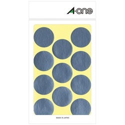 カラーラベル　丸型　３０ｍｍ径　銀