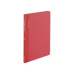 クリヤーブック固定式・横入　Ａ４縦　４０Ｐ　赤