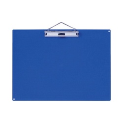 用箋挟　Ａ３　横　青　ペンホルダー付